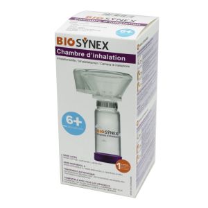 BIOSYNEX 1 Chambre d' Inhalation +6 Ans - Aide à la Prise de Traitement pour Affections Respiratoires