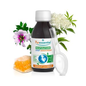 PURESSENTIEL RESPIRATOIRE Sirop Adoucissant 125ml - Aux 3 Miels Aromatiques