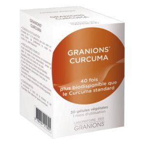 GRANIONS CURCUMA - Complément Alimentaire Anti Inflammatoire Bio Dispersible à Base de Curcuma - Bte