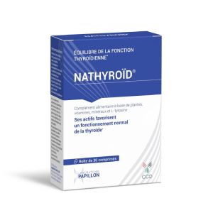 NATHYROID 30 Comprimés - Complément Alimentaire Equilibre de la Fonction Thyroïdienne
