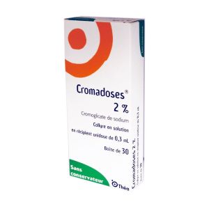 Cromadoses 2 %, collyre en solution - 30 unidoses de 0,3 ml