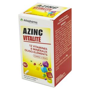 AZINC VITALITE 120 gélules - Complément Alimentaire réduisant la Fatigue