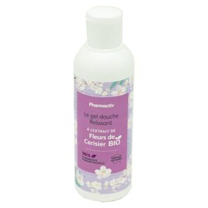 PHARMACTIV Le Gel Douche Relaxant 200ml à l' Extrait de Fleurs de Cerisier BIO