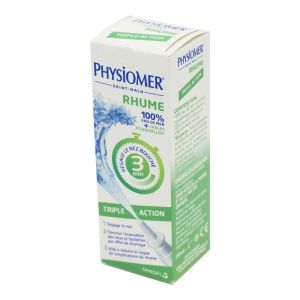 PHYSIOMER Rhume Triple Action : dégage le Nez + Elimine les Virus et Bactéries 20 ML