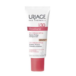 URIAGE Roséliane CC Cream SPF30 Teinte Médium 40ml - Crème Hydra Protectrice Correction Teint