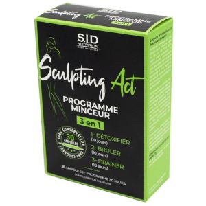 SCULPTING ACT Programme Minceur 3 en 1 : Détoxifier, Brûler, Drainer