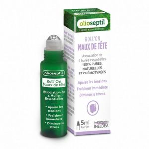 OLIOSEPTIL Maux de Tête Roll-On 5ml - Aux 5 Huiles Essentielles
