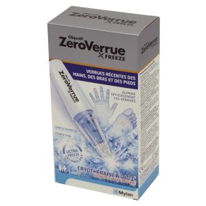 Objectif Zero Verrue FREEZE - Traitement des Verrues à Domicile par Cryothérapie - Mains,Bras,Pieds