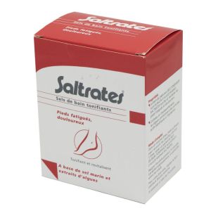 SALTRATES Sels de Bain Tonifiants 10 Sachets de 20g - Pieds Fatigués, Douloureux