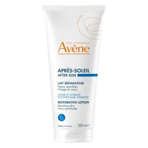 AVENE SOLAIRE Après Soleil Lait Réparateur 200ml - Peaux Sensibles Echauffées - Visage et Corps - Dès 2 Ans