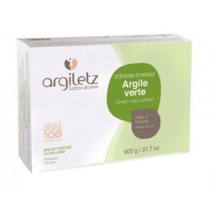 ARGILETZ Argile Verte Coussin d' Argile Prêt à l'Emploi - Pour Cataplasmes - 100% Naturelle - Bte/36