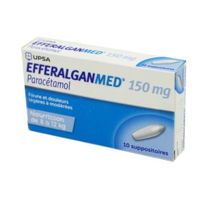 Efferalganmed 150 mg - 10 suppositoires