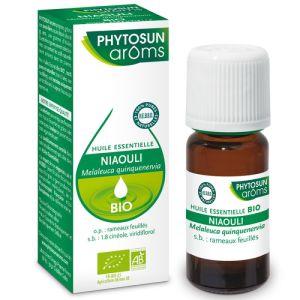 Huile essentielle Bio NIAOULI - Melaleuca quinquenervia - Fl/10ml - PHYTOSUN AROMS