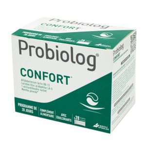 PROBIOLOG CONFORT 28 Double Sachets - Digestion, Equilibre du Microbiote Intestinal