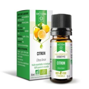 DAYANG BIO Huile Essentielle Chémotypée CITRON 10ml - Citrus Limon