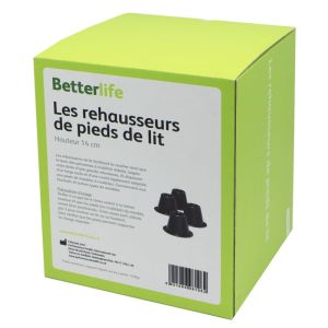 BETTERLIFE le Rehausse Toilette Ergonomique Surélévateur - Pattes de  Fixation, sans Pièce Métallique