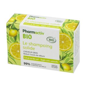 PHARMACTIV BIO Le Shampoing Solide Cheveux Gras 60g