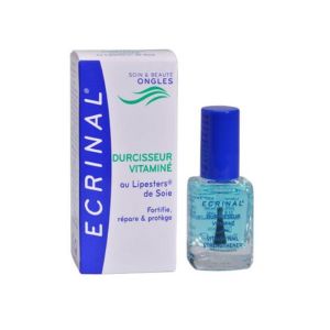 ECRINAL Durcisseur Vitaminé 10ml aux Lipesters de Soie - Ongles Mous, Cassants, Dédoublés