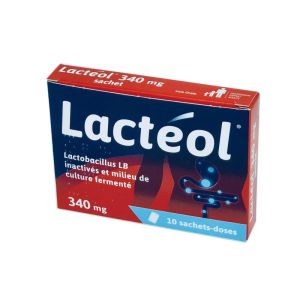 Lactéol Poudre pour suspension buvable 340 mg, boîte 10 sachets