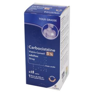 Carbocistéine Viatris Conseil 5% Adultes Sirop - Fl/200 ml