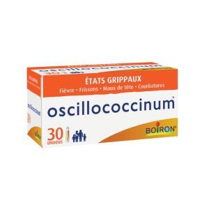 OSCILLOCOCCINUM Grand modèle: boîte de 30 tubes-doses BOIRON