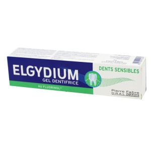 ELGYDIUM DENTS SENSIBLES 75ml - Gel Dentifrice au Fluorinol - Hypersensibilité Dentaire