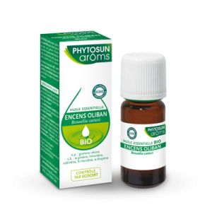 Huile essentielle Bio ENCENS OLIBAN - Boswellia carterii - Fl/5ml - PHYTOSUN AROMS
