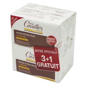 ROGE CAVAILLES Savon Surgras Extra Doux L' Original 4x 250g - 3 + 1 Gratuit