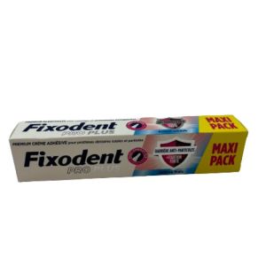 FIXODENT Pro Plus Soin Anti Particules 57g - Crème Adhésive pour Prothèses Dentaires - 8006540331750