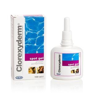 CLOREXYDERM Spot Gel 100ml - Hydratation Cutanée Chat, Chien