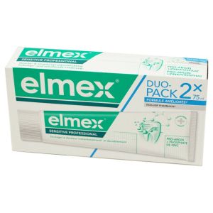ELMEX SENSITIVE PROFESSIONNAL Lot de 2x 75 ml - Dentifrice pour un Soulagement Immédiat