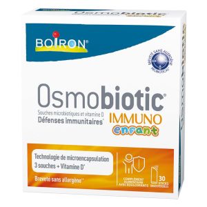 OSMOBIOTIC Immuno Enfant 30 Sticks - 3 Souches Probiotiques Micro-encapsulés + Vitamine D3