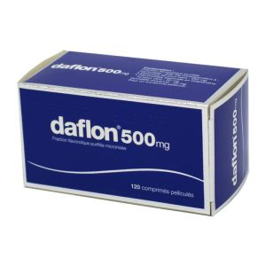 Daflon 500 mg, 120 comprimés pelliculés