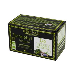 HERBESAN TRANSIPHYT Infusion Bio 20 Sachets - A Base de 6 Plantes BIO