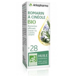 ARKOESSENTIEL BIO Romarin à Cinéole n°28 - Fl/10ml - Huile Essentielle 100% Pure et Naturelle