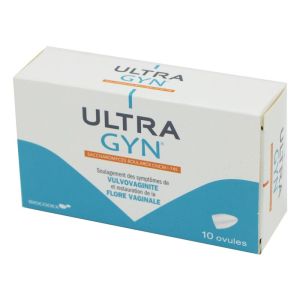 ULTRA GYN 10 Ovules - Soulagement des Symptômes de la Vulvovaginite