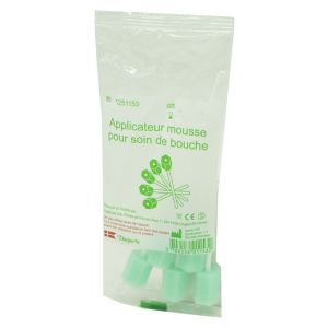 DANSU A/S - 5 Applicateurs Mousse pour Soin de Bouche - Blessures Buccales Superficielles