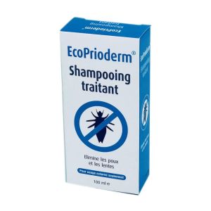 ECOPRIODERM Shampooing Traitant - Elimine Poux et Lentes - Sans Parfum, sans Paraben - Fl/100ml