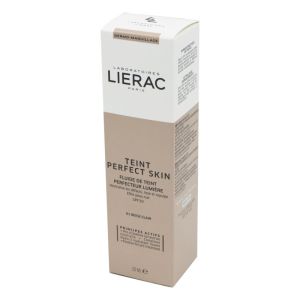 LIERAC Teint Perfect Skin 01 BEIGE CLAIR 30ml - Fluide de Teint Perfecteur Lumière SPF20