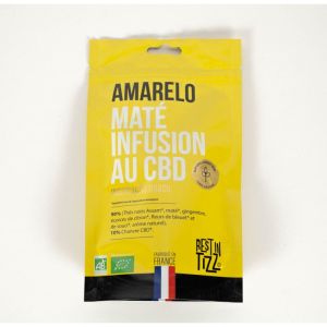 REST IN TIZZ Infusion au CBD Bio Amarelo Maté 50g