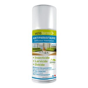 VETOFORM ANTIPARASITAIRE Habitation Diffuseur et Fogger 150ml - Insecticide, Larvicide, Ovicide