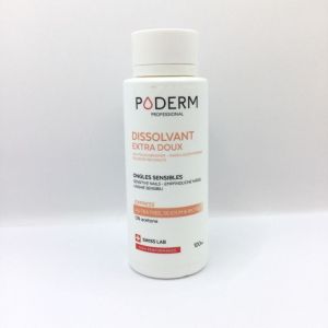 PODERM PROFESSIONAL - Dissolvant Extra Doux, Ongles sensibles , Fl / 100 ml, 7640178211773