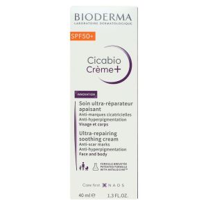 Cicabio crème+ SPF50+ soin ultra-réparateur 40ml Bioderma