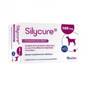 SILYCURE 160mg CHIEN +8kg - Bte/75 - Soutien de la Fonction Hépatique et Biliaire