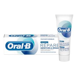 ORAL B Répare Gencives & Email Original - Dentifrice Quotidien pour Dents Sensibles - T/75ml