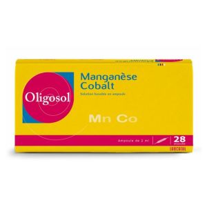 Oligosol Manganèse-Cobalt, solution buvable - 28 ampoules 2 ml