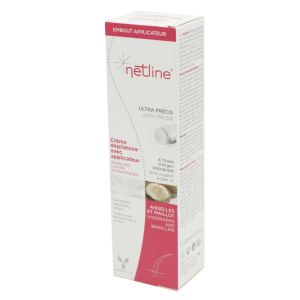 NETLINE Crème Dépilatoire avec Applicateur 100ml Aisselles et Maillot - A l' Huile d' Argan