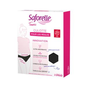 SAFORELLE TEENS Culotte pour les Règles - Absorbante, Anti-fuites, Lavable - Bte/1