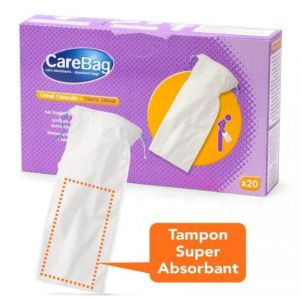 CAREBAG Urinal Masculin Jetable avec Tampon Super Absorbant - Gélifie les Urines et Capte les Mauvai