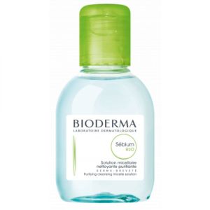 BIODERMA Sébium H2O 100 ml - Solution Eau Micellaire Démaquillante Purifiante - Peaux Mixtes, Grasses à Imperfections